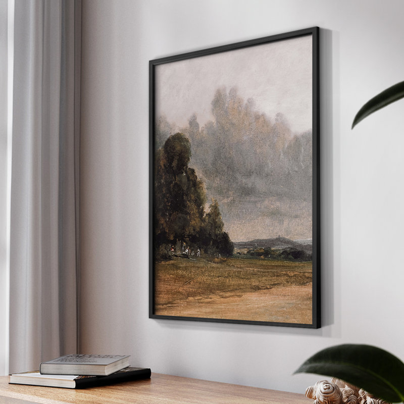 «Vintage Landscape CCLI» sur, Noir, H 10 po x l 8 po