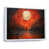 White Floater Framed