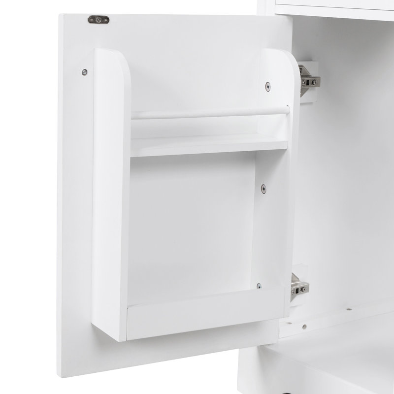 Meuble-lavabo 30 po avec comptoir, meuble-lavabo avec porte et deux tiroirs