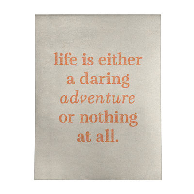 Tapis en poly-citation "life life"