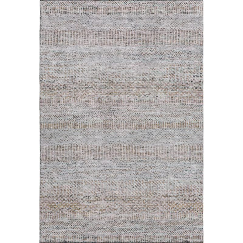 Premium Machine Washable Marasco AMF1634 Stripes Rug, Rectangle 5' x 7'6"