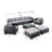 Patio Conversation Set with Cushions-22167757