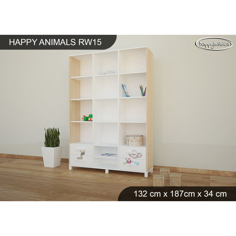187cm H X 132cm W Kids Bookcase, Light Pear