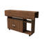 Chariot de cuisine 47 po pliable avec tablettes de rangement et roulettes