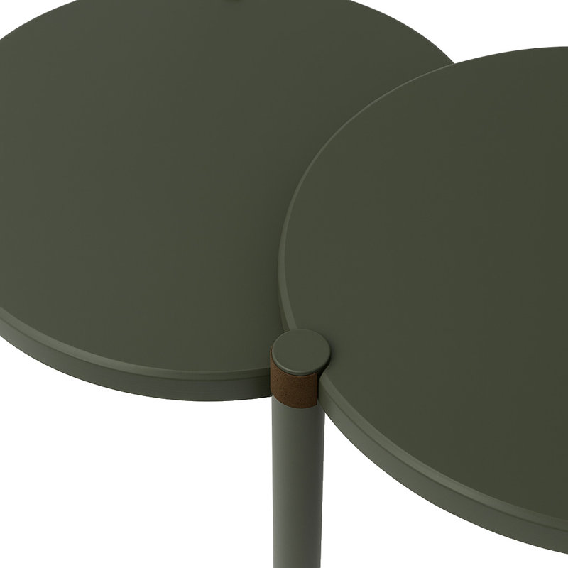 Leick Home Redonda Bay Side Tables 2 Pack, Urbane Bronze, Bronze
