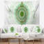 Tapisserie sphère de couleur vert et obscure abstract light-28497796