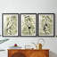 Retro Parlor Heron I - reproduction sur mesure encadrée de qualité supérieure - 3 pièces-1407658032-1407658038