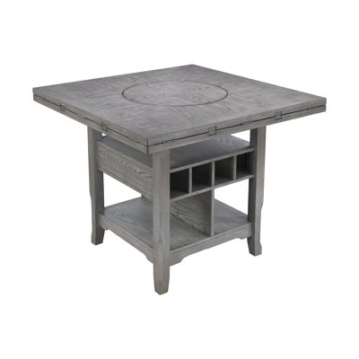 60.4" W COUNTER HEIGHT TABLE, GRAY