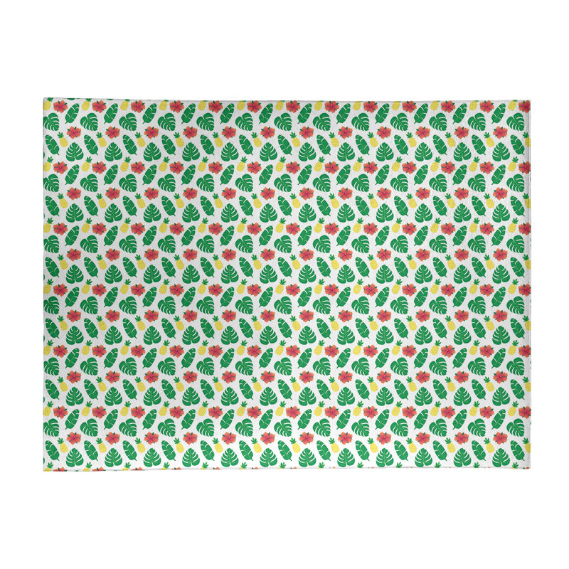 Tapis de l’espace blanc tropical, Rectangle 9 pi x 12 pi