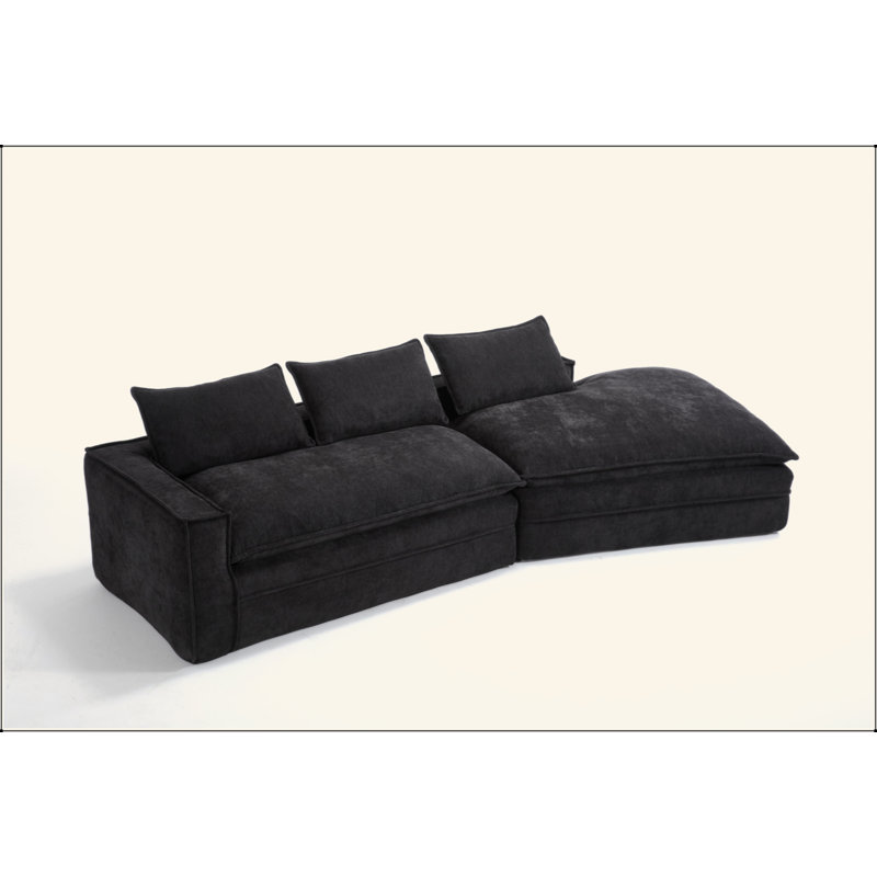 Canapé modulaire Modern, Noir