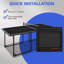 Ensemble de table de tennis de table pliable et portable de 6 pi de taille moyenne, pour les jeux d'intérieur et d'extérieur-128778452