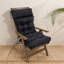 Coussin de chaise Adirondack imperméable avec attaches pour l'extérieur - Coussin de chaise berçante à dossier haut pour patio-1070563418