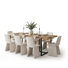 Ensemble table et chaises de salle à manger rectangulaires Cubillos 79 po pour 8 personnes avec chaises rembourrées