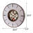 Schlitz Oversized Real Moving Gear 20.87" Modern Industrial Steampunk Metal Wall Clock