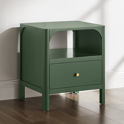 Williamson 1-drawer Nightstand in Vintage Green
