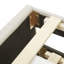 Lit plateforme tapissier avec lit gigogne et 3 tiroirs
