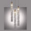 Luminaire suspendu cylindrique à 3 lumières Crystal Falls-86618594