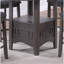 Ensemble de salle à manger 5 pièces en bois massif - Table ronde haute avec rallonge et 4 chaises, gris moderne Room For Leaf, bois,