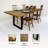 Oak Solid Wood Dining Table-86830688