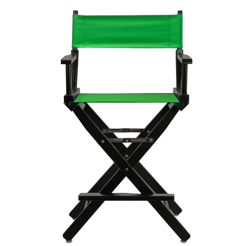 Chaise de réalisateur pliante 24 po, Vert, Noir, noir, noir, noir