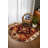 Ezra Collection Digital Print Cotton-Polyester Brown Moroccan Rug-1734060180