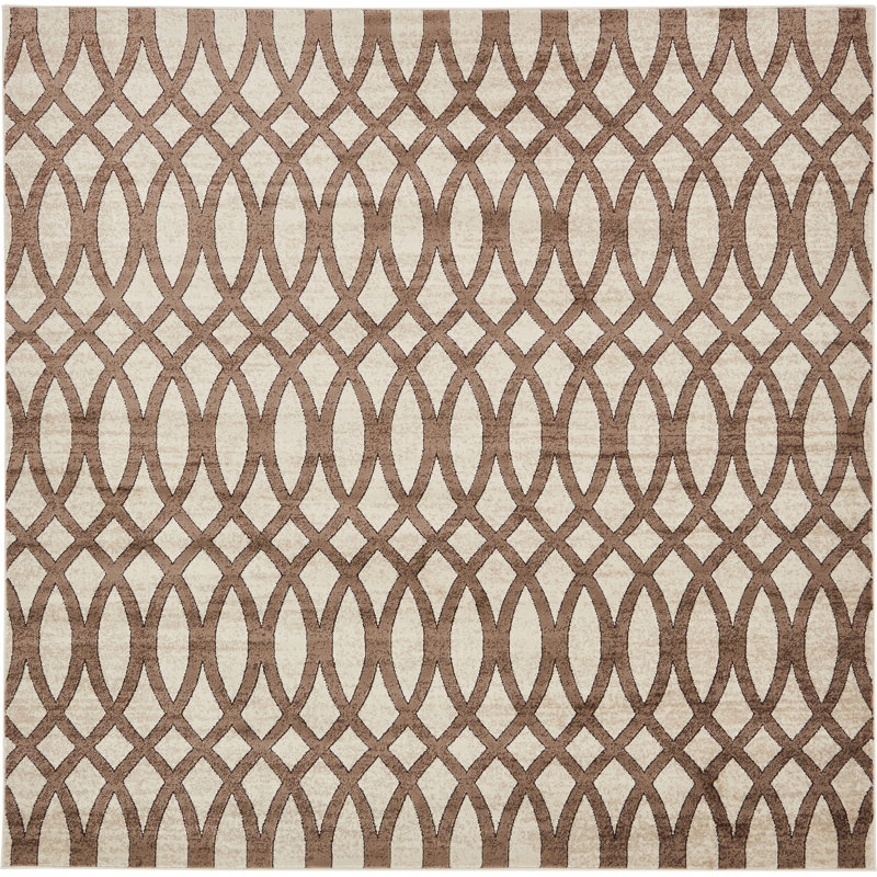 Saniveieri Geometric Indoor Rug, Square 8'