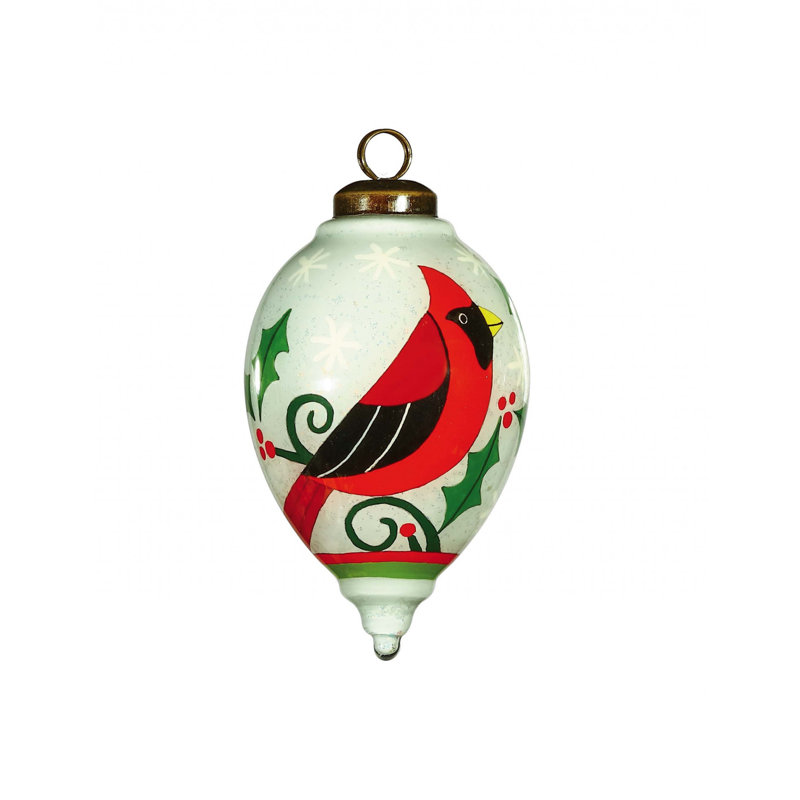 4'' Solid Colour Glass Finial Ornament