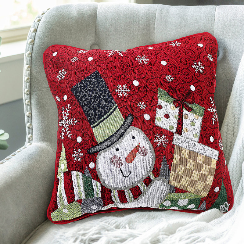 Cotton Blend Throw Pillow