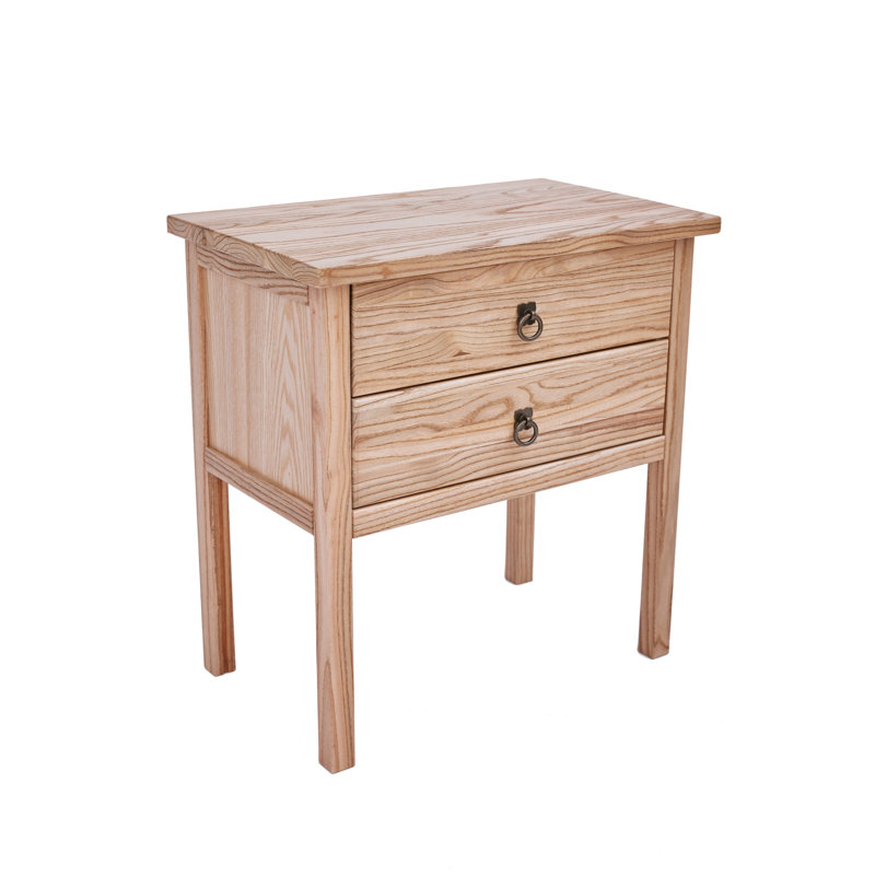 Adeola 54cm W Solid Wood Bedside Table