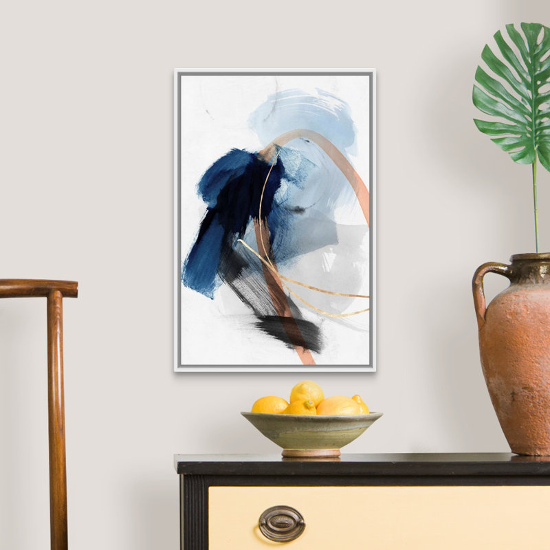 " Foreshadow II " by PI Studio Painting Print, Floater Framed Canvas, 49.25" H x 33.25" W, White