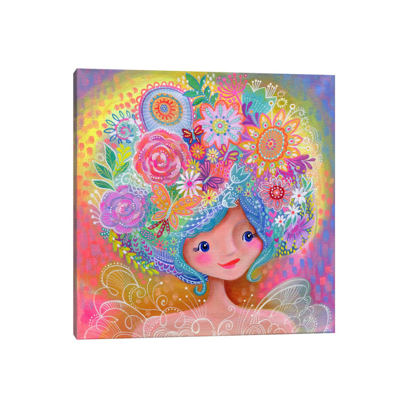 Garden Fairy by Stephanie Corfee - Gallery-Wrapped Canvas Giclée on Canvas, 30.48 cm H x 30.48 cm W, Canvas