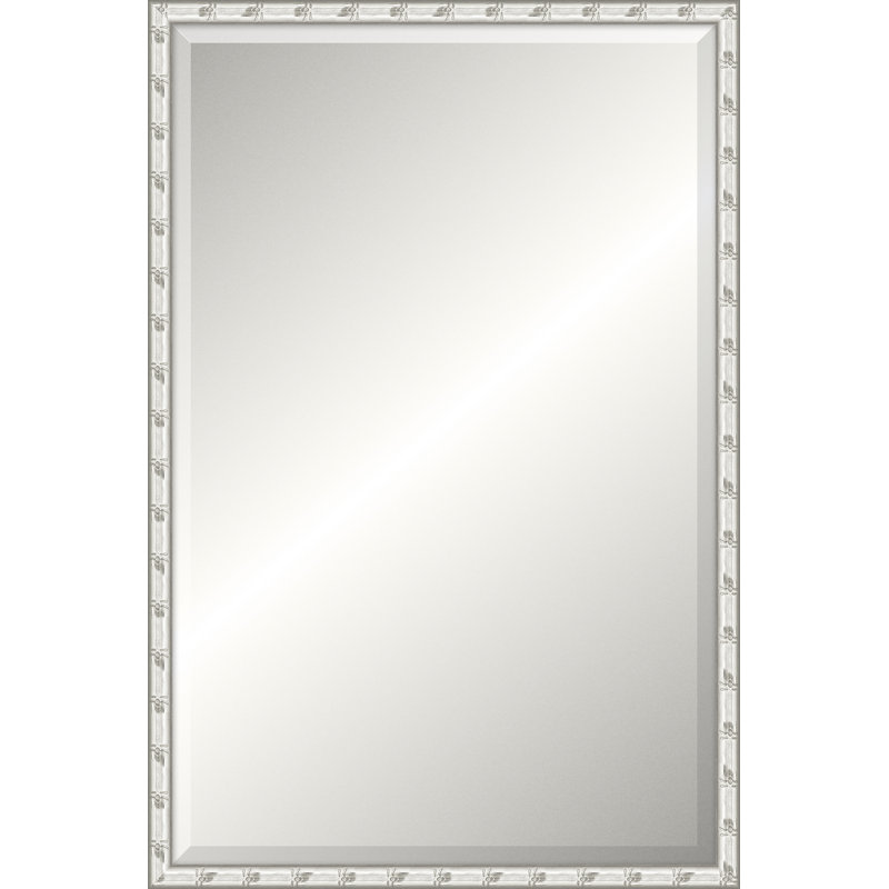 Miroir Adelaide, Argent, Biseauté, Rectangle 35,75 po x 23,75 po