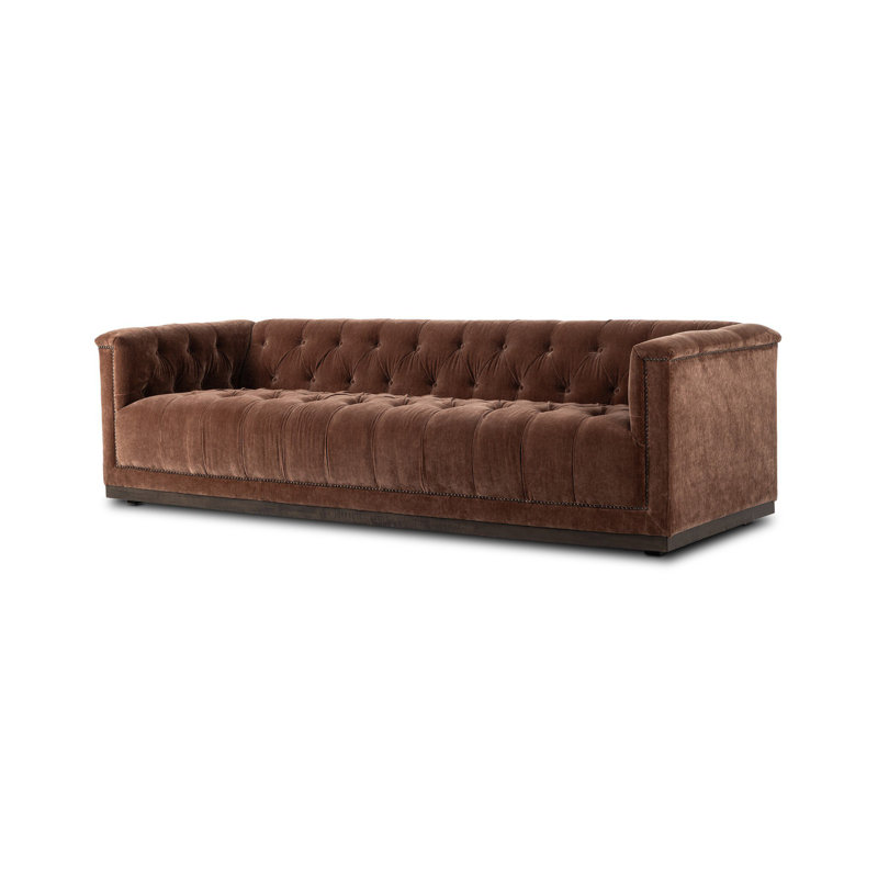 Chirlin Upholstered 95'' Sofa, Amici Tobacco