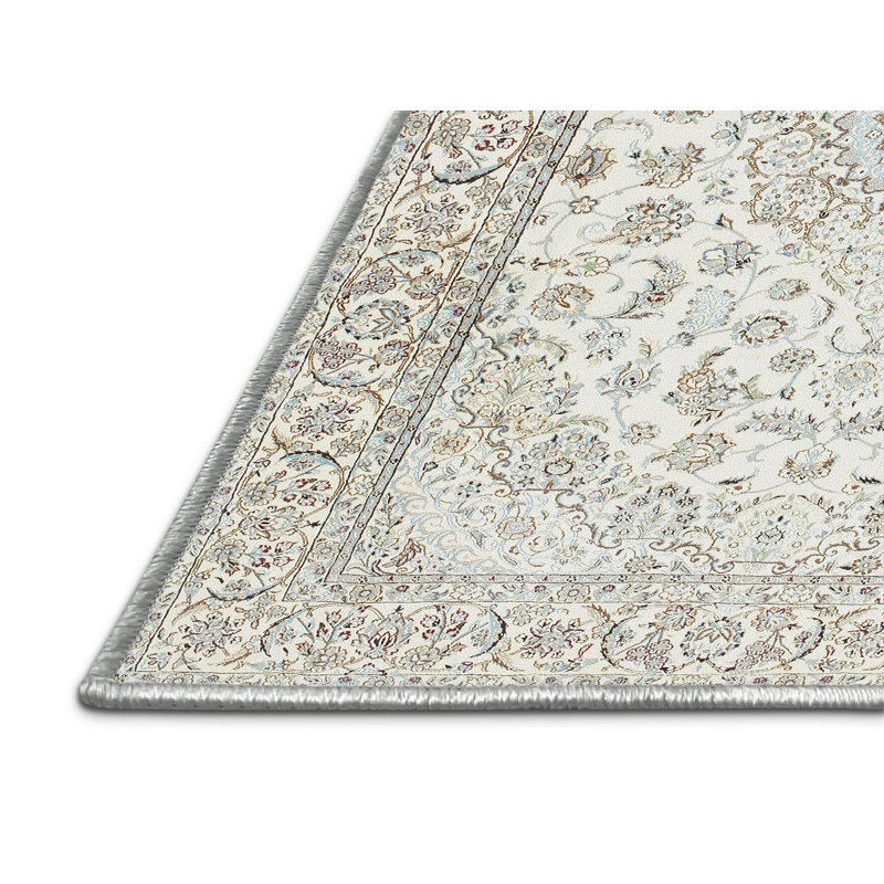 Tapis traditionnel 100% lavable à la machine 153, Rectangle 6 pi x 9 pi