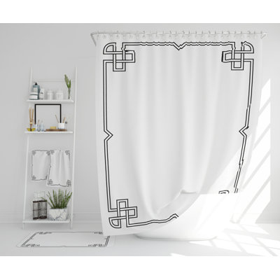 Nedaa Polyester Shower Curtain Set