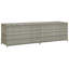 Coffre de rangement en polyéthylène rotin gris 78,7 po x 19,7 po x 23,6 po vidaXL -85263295-129393290