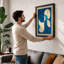Curved Forms in Motion Geometric - Framed Print-2071711609-2071711611