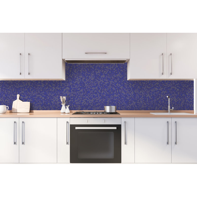 0.75" x 0.75" Glass Grid Mosaic Tile