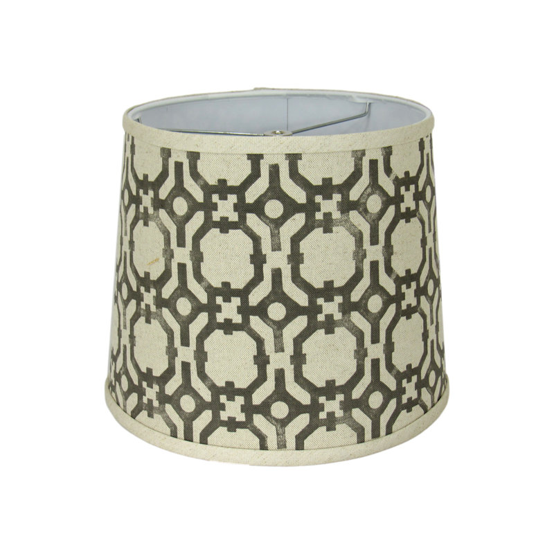 Abat-jour tambour géométrique Modern, H 9 po x l 10 po x P 10 po