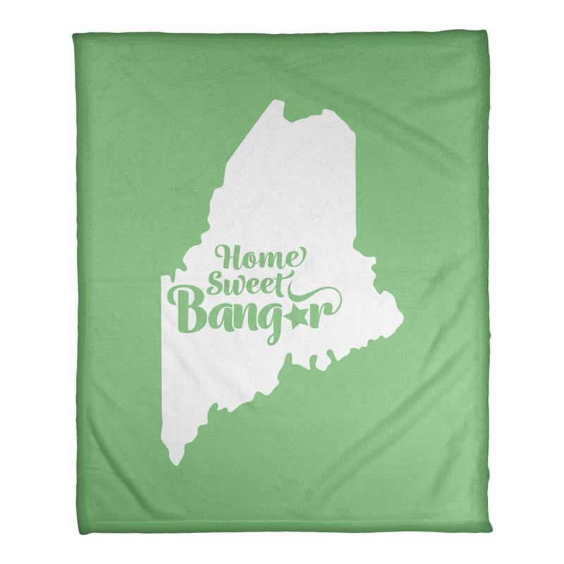 Couverture de polaire chicago de la maison, 50 po x 60 po, Vert