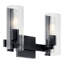 Meuble-lavabo 2 lumières 13,75 po avec verre cannelé transparent-289185205