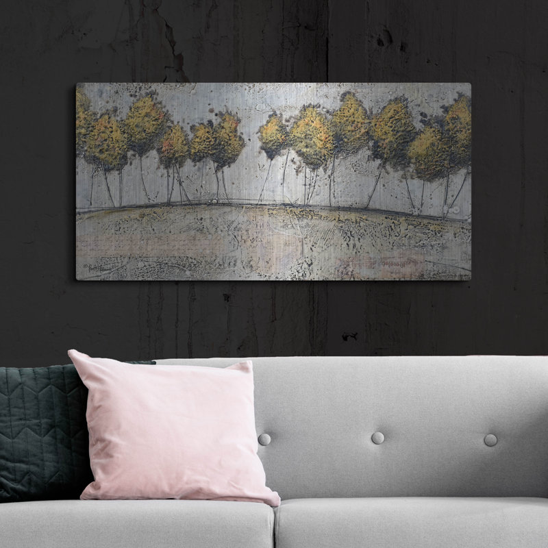 «A Route Of Gold» par Britt Hallowell, H 24 po x l 48 po