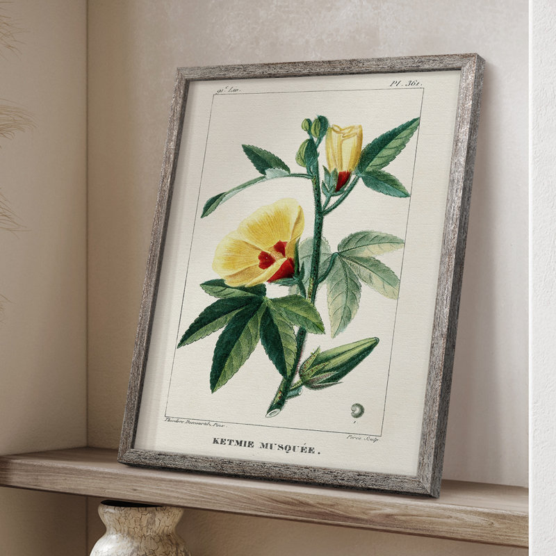 «Turpin Tropical Botanicals VI», reproduction encadrée - bois massif, H 11 po x l 9 po