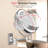 Metal Wall Mounted 8" Led Makeup Mirror With Magnification, 3 Color Led Lights Makeup Mirror-1670681911-1675497109