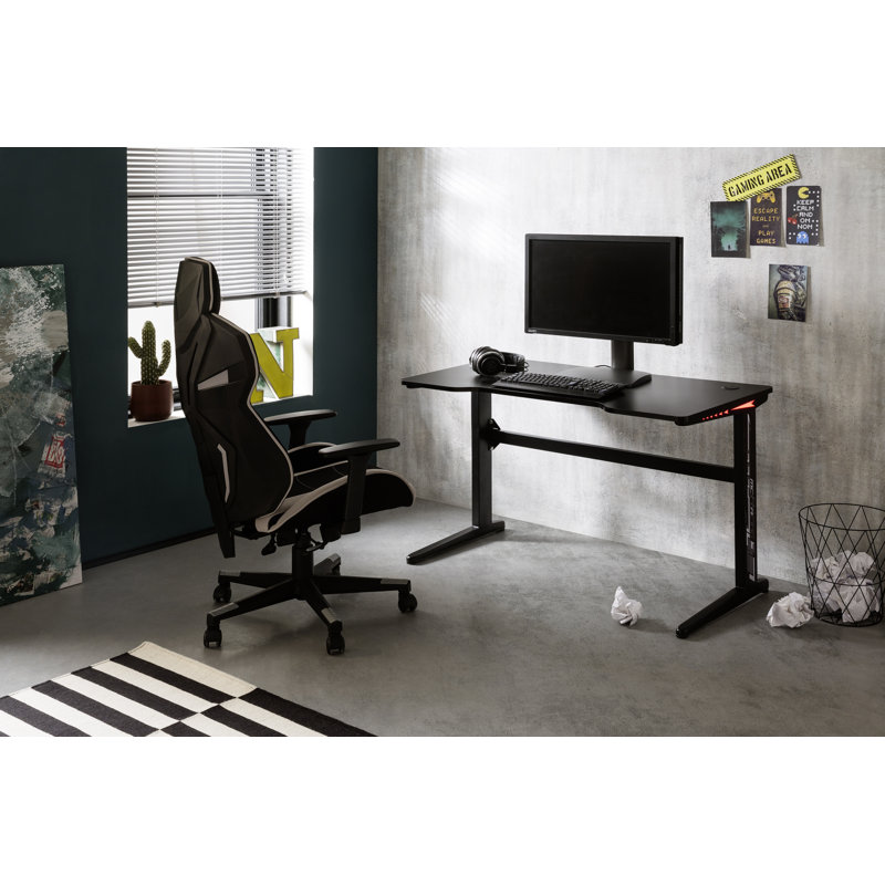 Metal Base Computer Desk