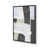 Encadrement ouvert, zinc vieilli