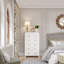 Commode haute à 5 tiroirs Lasharon, commode moderne l 27 po pour la chambre à coucher, rangement étroit avec tiroirs profonds pour le couloir et l'entrée-411527573