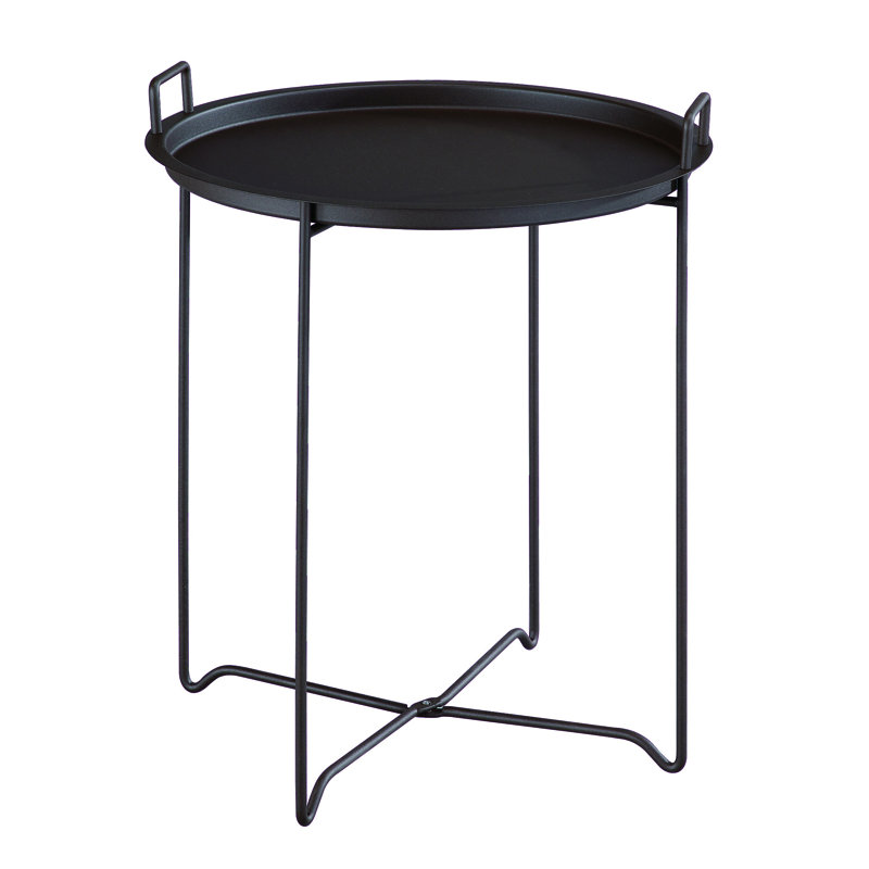 Gilmore Tray Top Cross Legs End Table