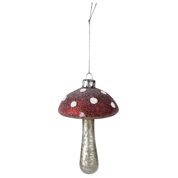 Mushroom Christmas Hanging Figurine Ornament 