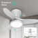 Laurenzo 32'' Blade LED Flush Mount Ceiling Fan with Remote Control and Light Kit Included